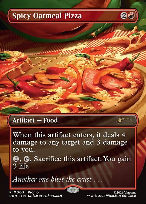 Spicy Oatmeal Pizza