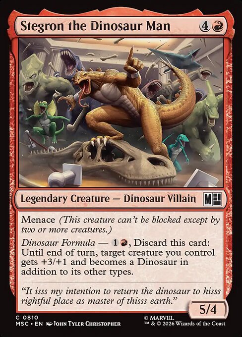 Stegron the Dinosaur Man