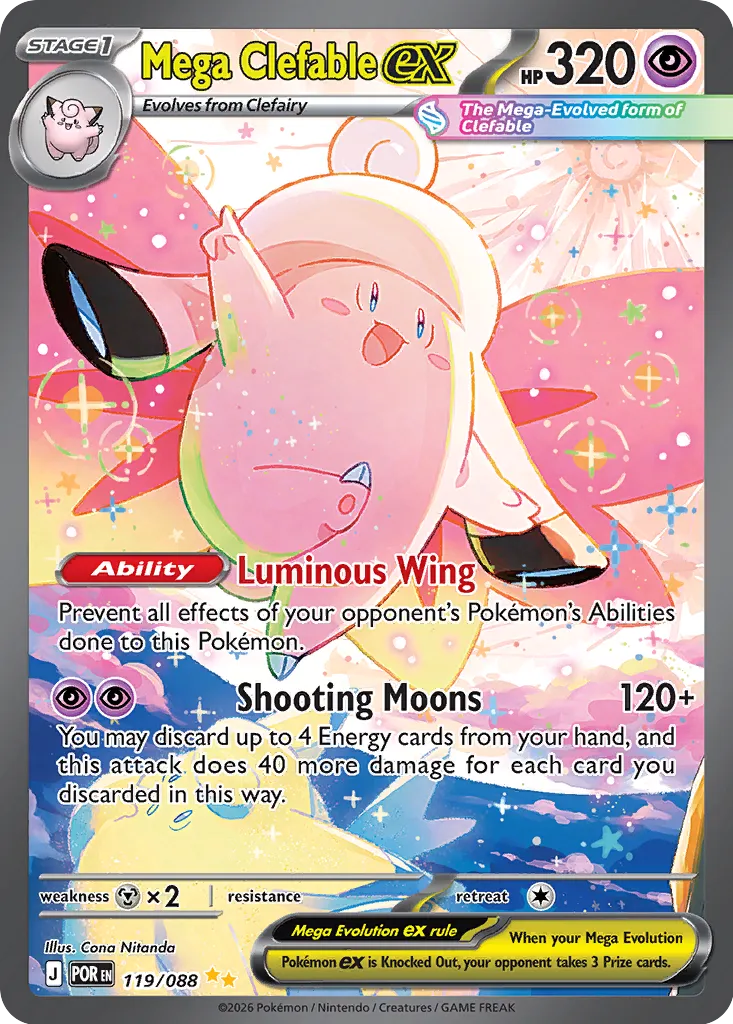 Mega Clefable ex - 119/088