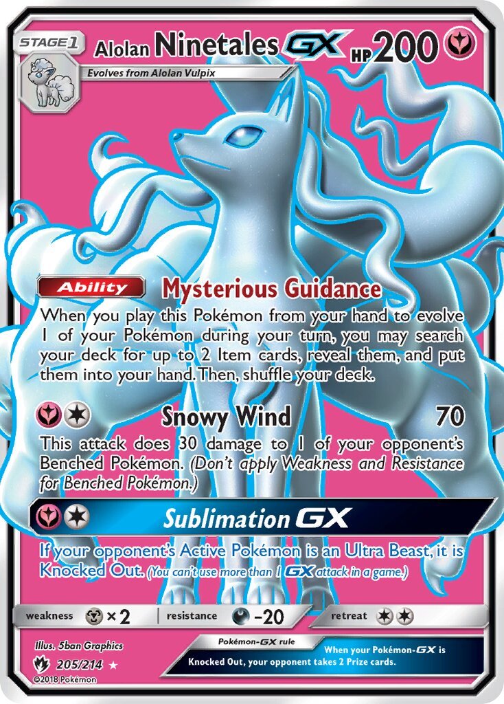 Alolan Ninetales-GX - 205/214