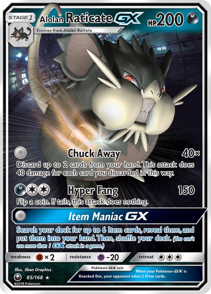 Alolan Raticate-GX - 085/168