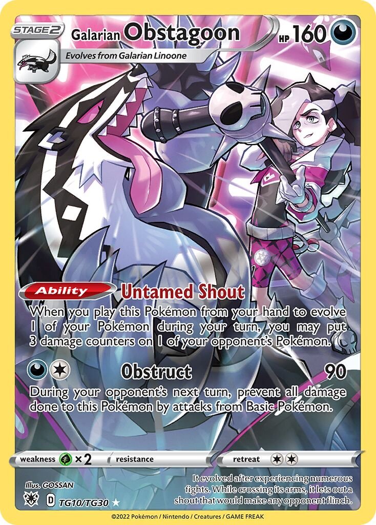 Galarian Obstagoon - TG10/TG30