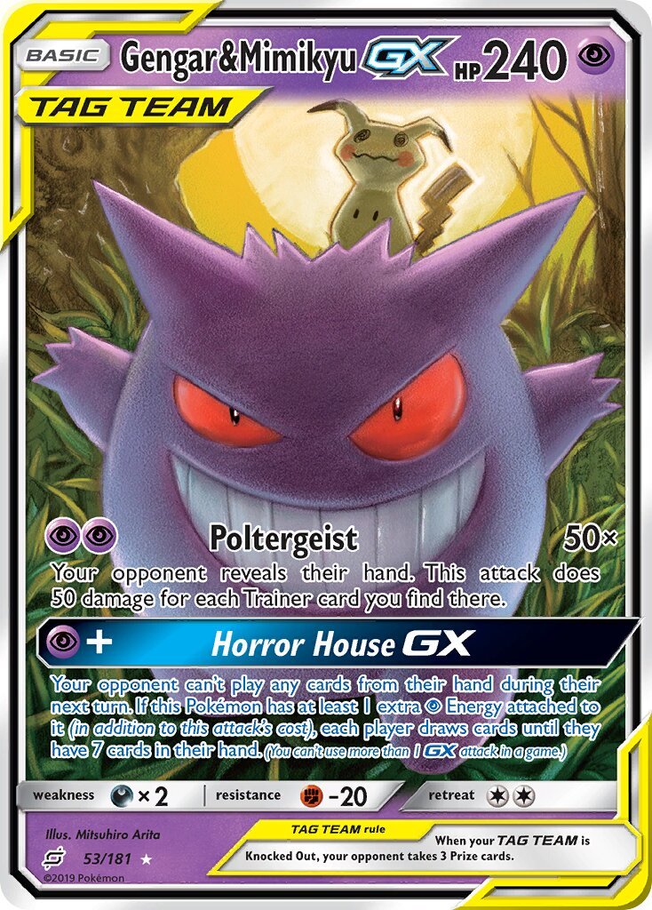 Gengar & Mimikyu-GX - 053/181