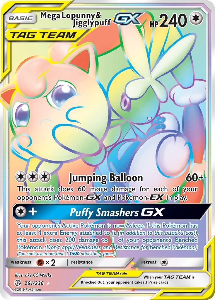 Mega Lopunny & Jigglypuff-GX - 261/236