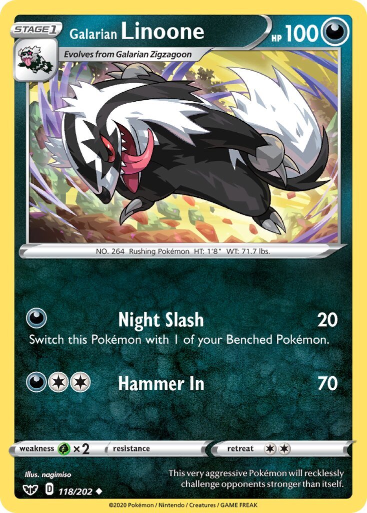 Galarian Linoone - 118/202