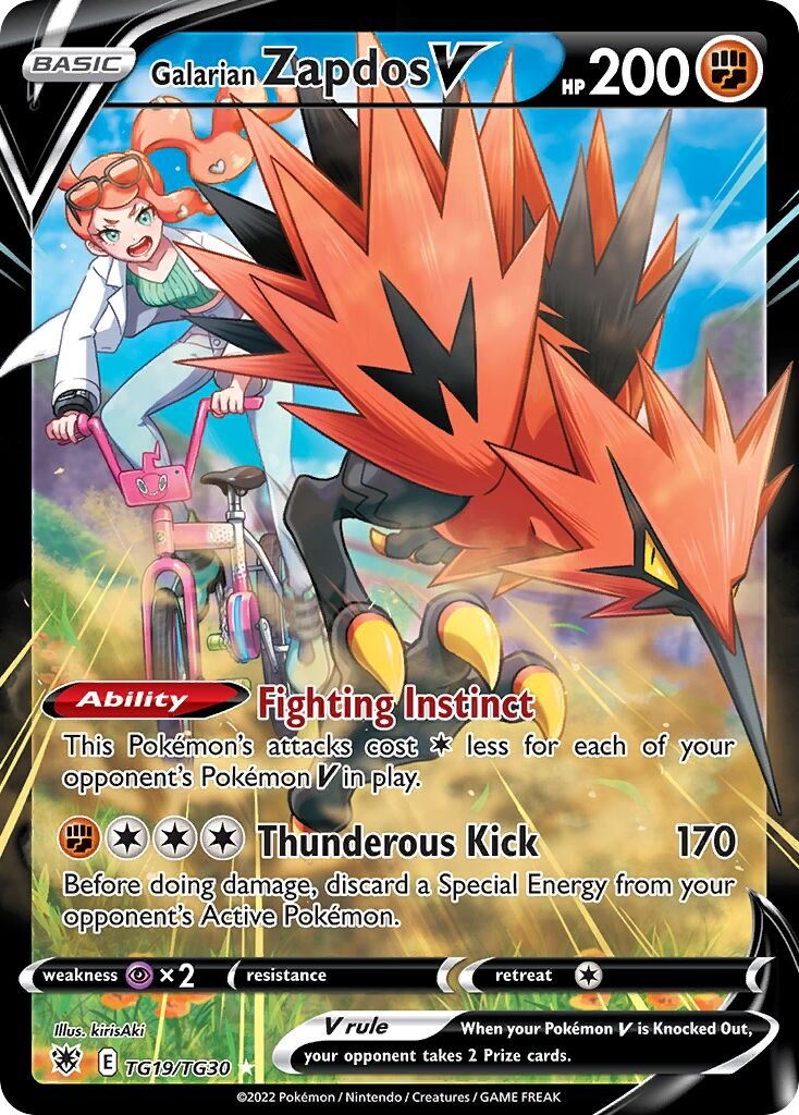 Galarian Zapdos V - TG19/TG30