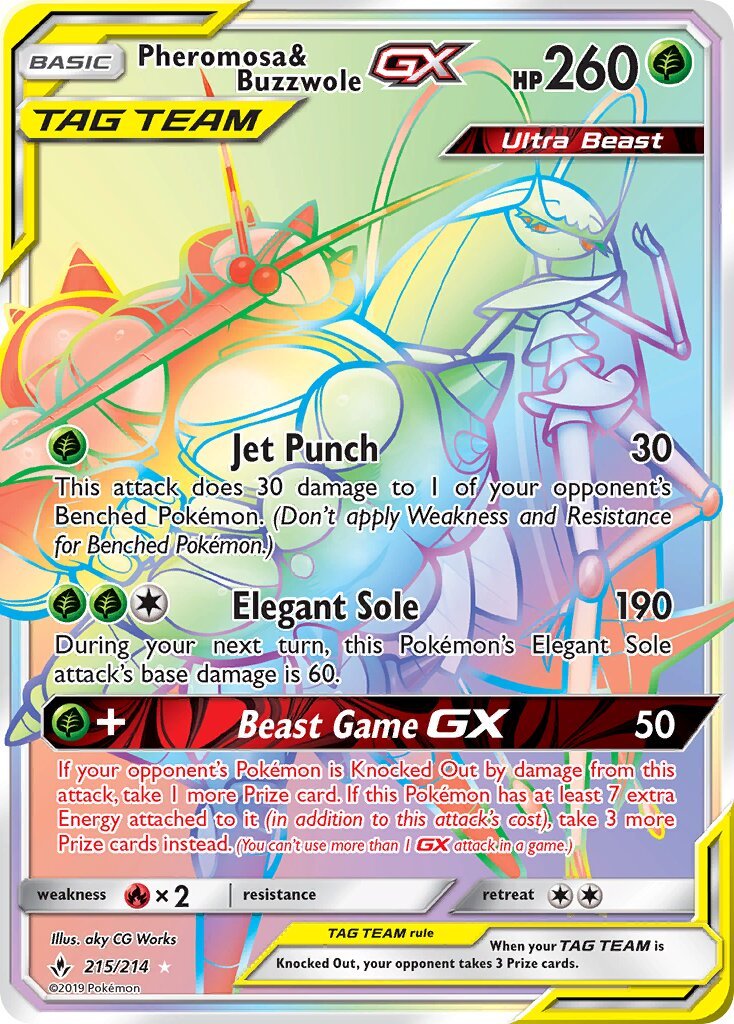 Pheromosa & Buzzwole-GX - 215/214
