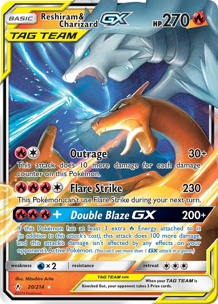 Reshiram & Charizard-GX - 020/214