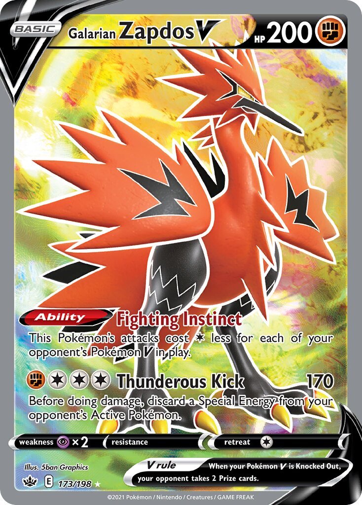 Galarian Zapdos V - 173/198