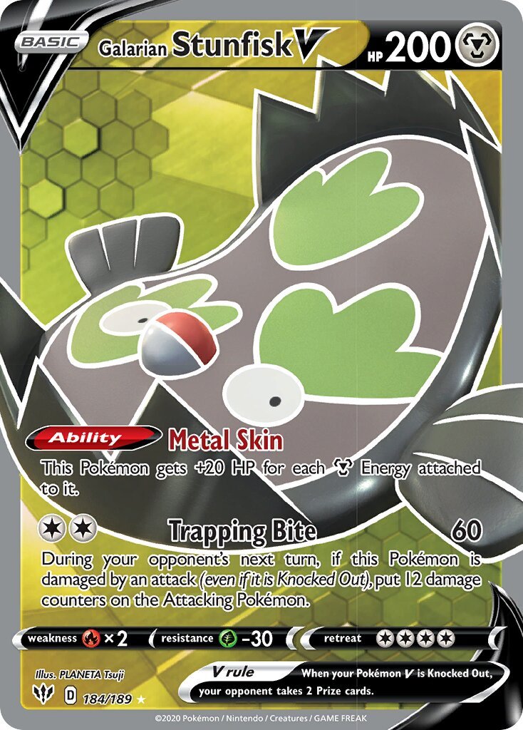 Galarian Stunfisk V - 184/189