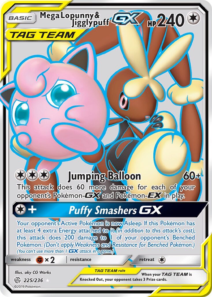 Mega Lopunny & Jigglypuff-GX - 225/236