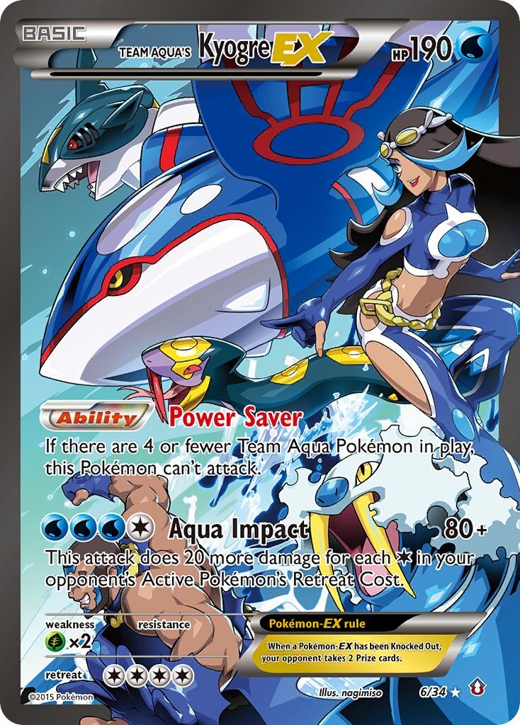 Team Aqua's Kyogre-EX - 006/34