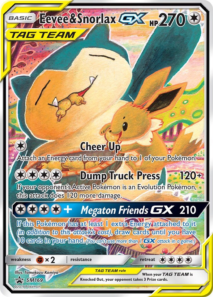 Eevee & Snorlax-GX - SM169